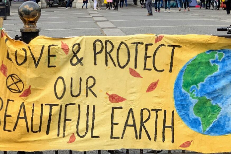 Banner showing the words 